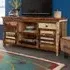 Camea 2 Door 2 Drawer TV Credenza with Shelves - Brown