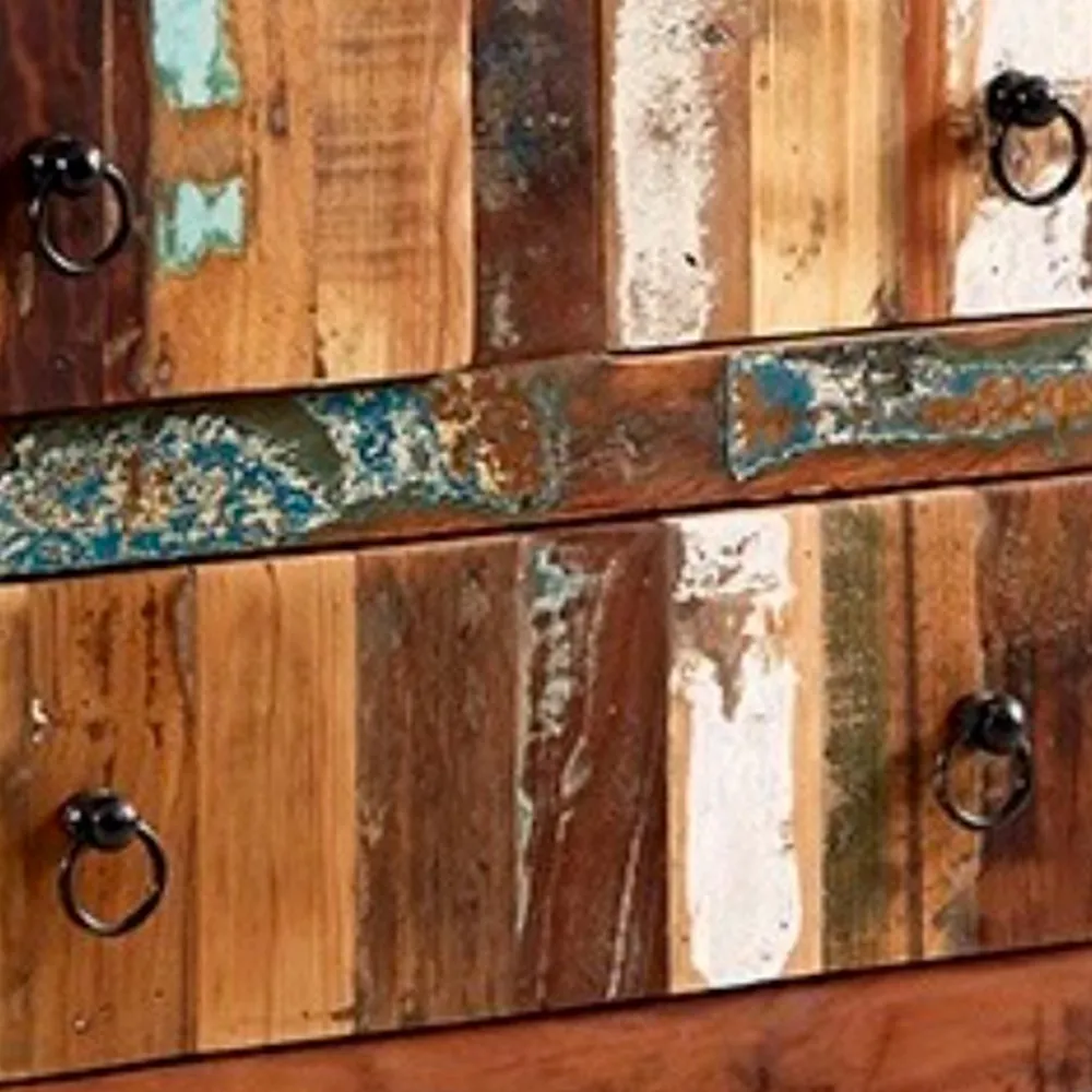 Camea 4 Drawer Chest of Drawers - Brown, Reclaimed Wood