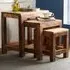 Camea Nest of Tables Set of 3 - Brown, Reclaimed Wood