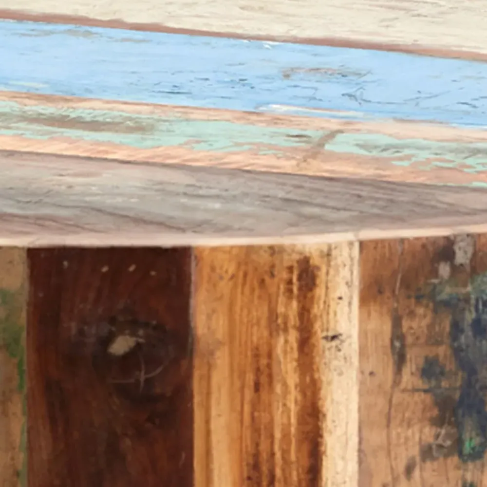 Camea Round Coffee Table - Brown, Reclaimed Wood