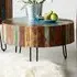 Camea Round Coffee Table - Brown, Reclaimed Wood