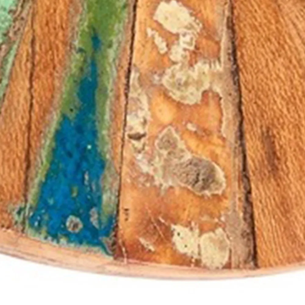 Camea Round Mirror Frame - Brown, Wood