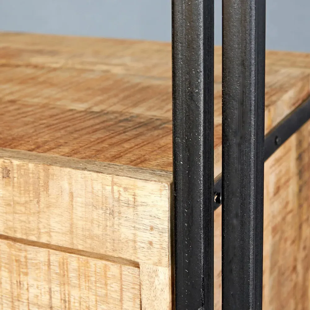 Carnaby 2 Drawer TV Unit with Shelf - Brown, Wood