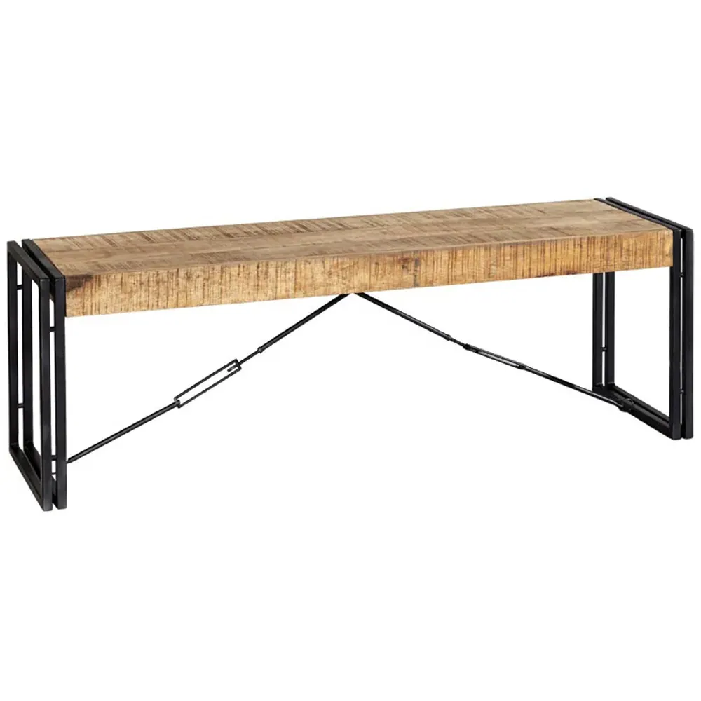 Carnaby 2 Seater Bench - Brown, Wood