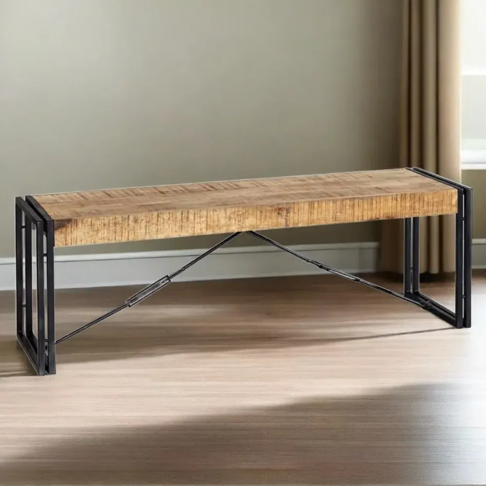 Carnaby 2 Seater Bench - Brown, Wood