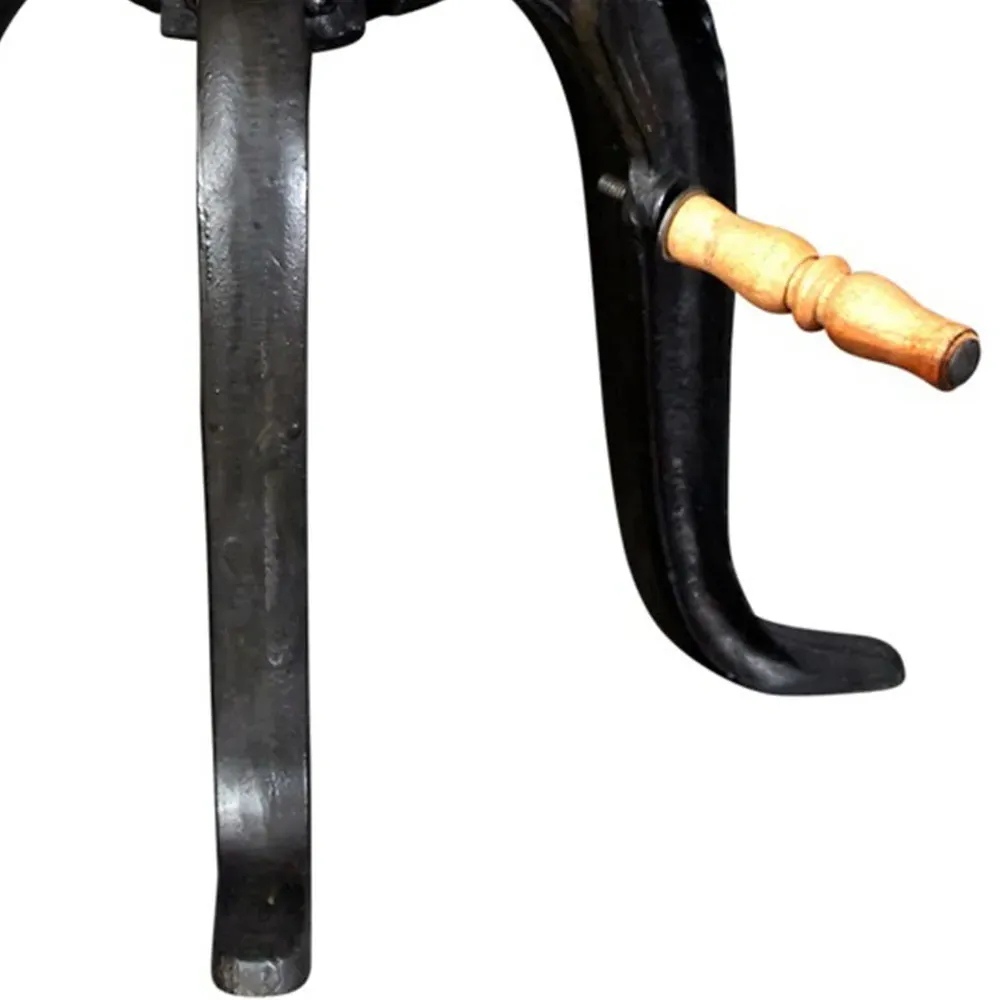 Carnaby Crank Table with Adjustable Height - Brown, Wood