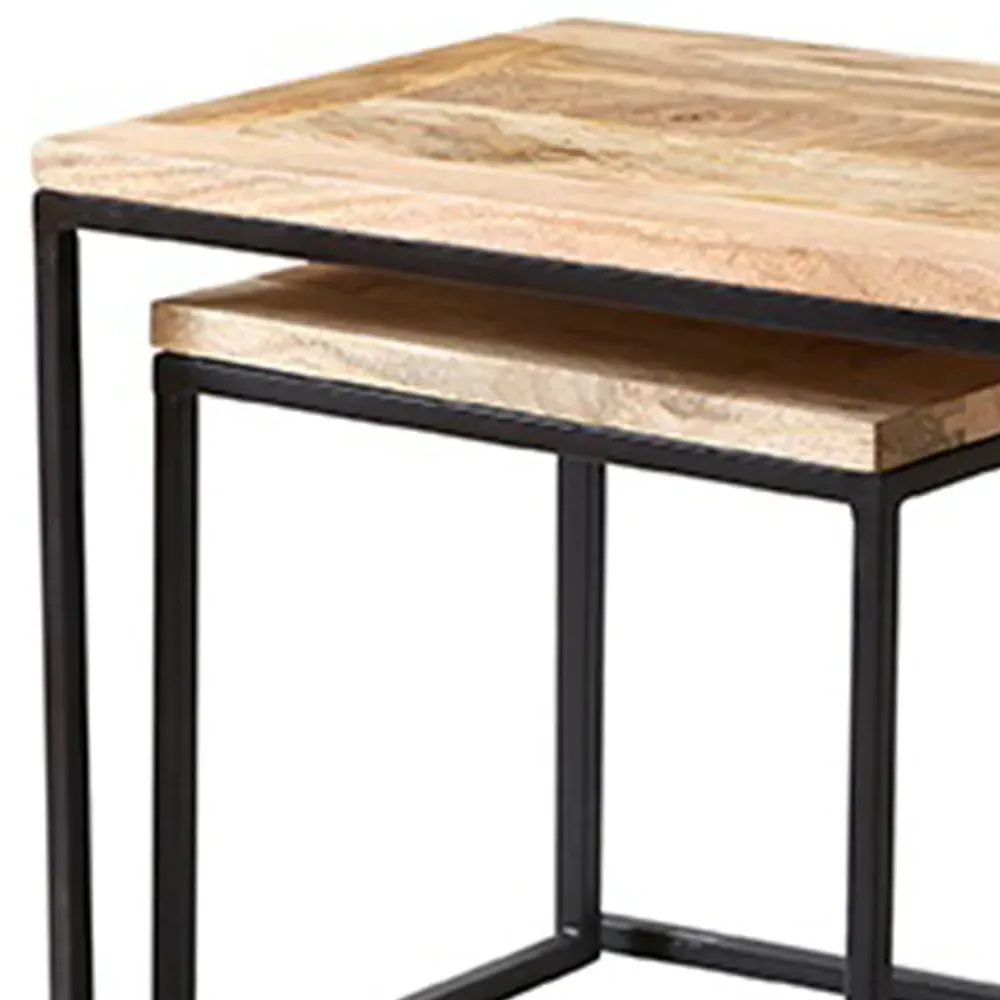 Carnaby John Long Coffee Table - Brown, Reclaimed Wood