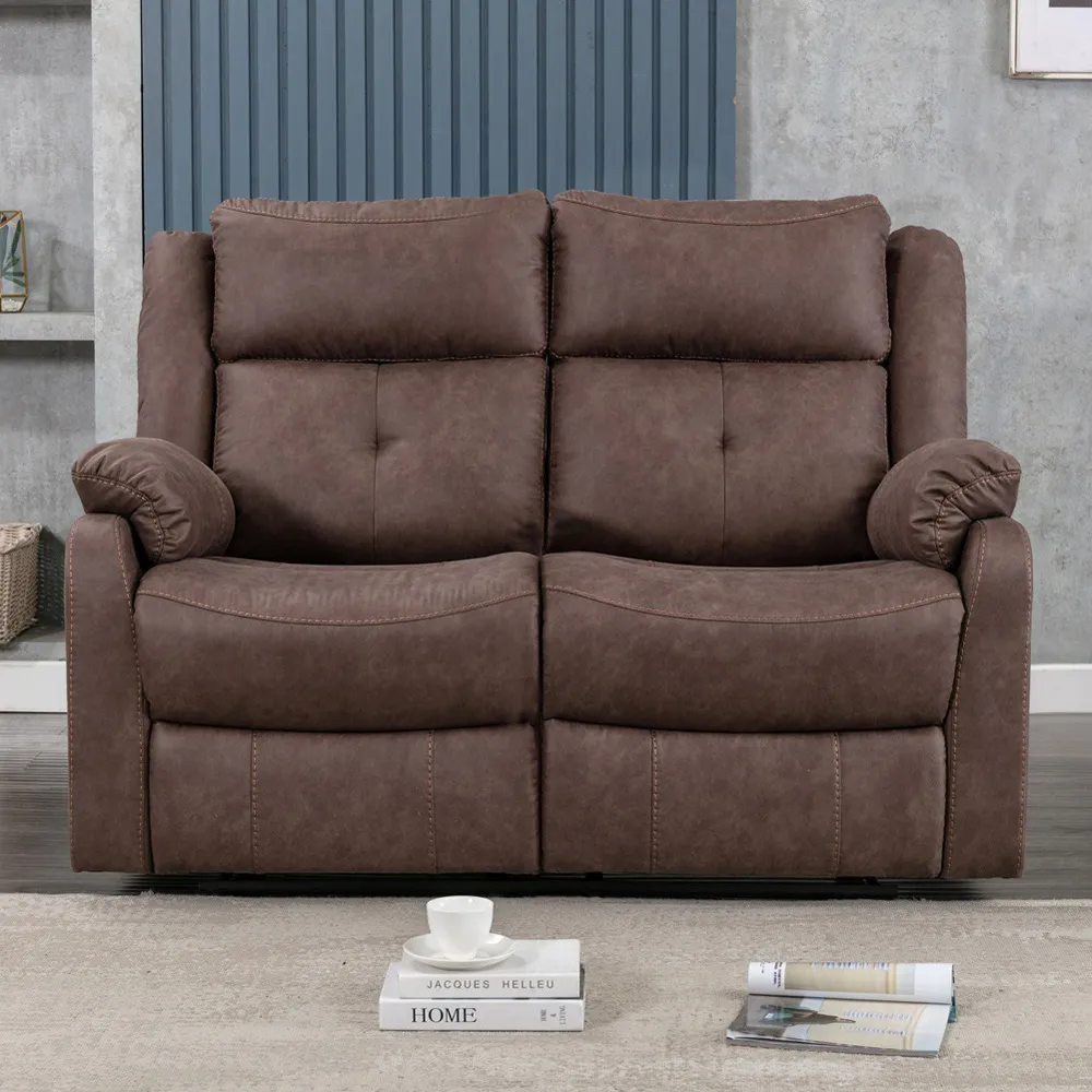 Casey 2-Seater Recliner Sofa - Brown