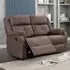 Casey 2-Seater Recliner Sofa - Brown