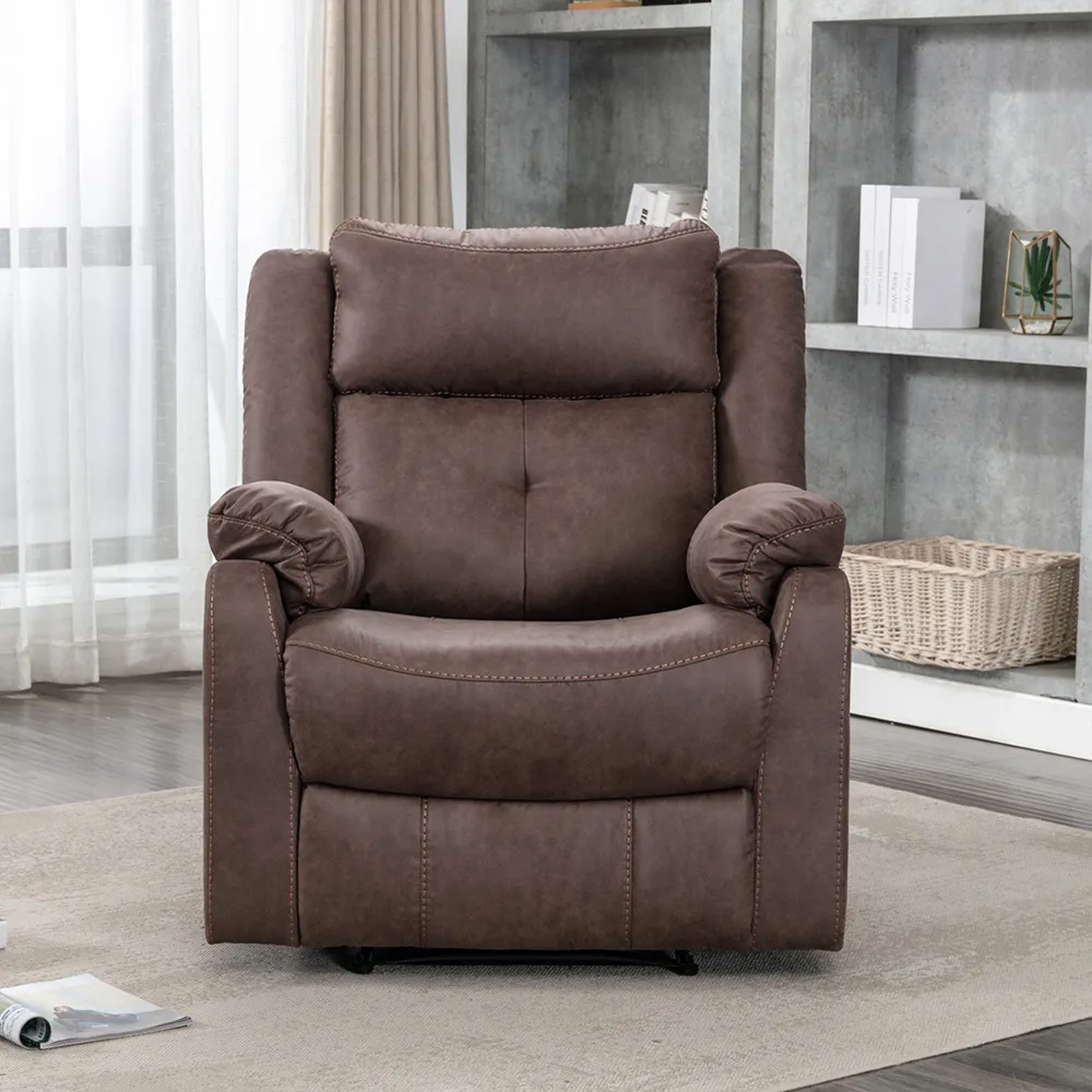 Casey Manual Recliner Chair - Brown