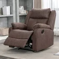 Casey Manual Recliner Chair - Brown