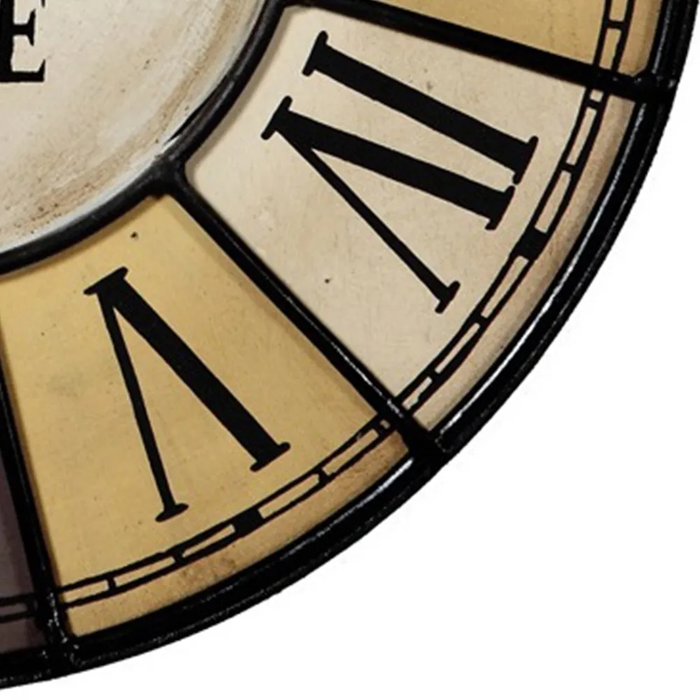 Chalet Round Wall Clock - Brown