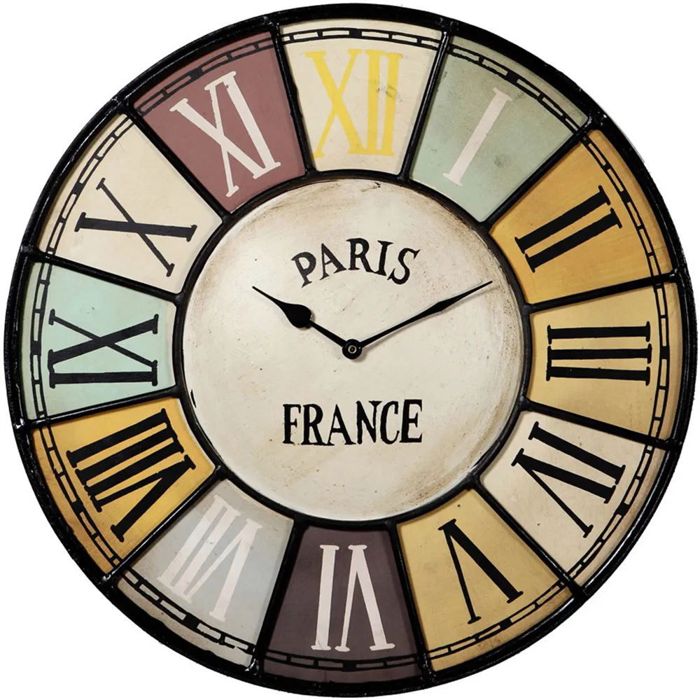 Chalet Round Wall Clock - Brown image