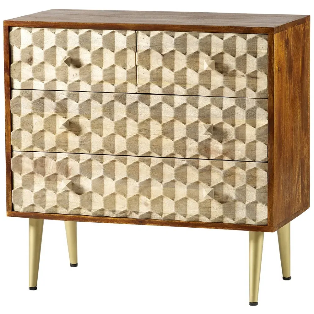 Cotati 4 Drawer Chest of Drawers - Brown