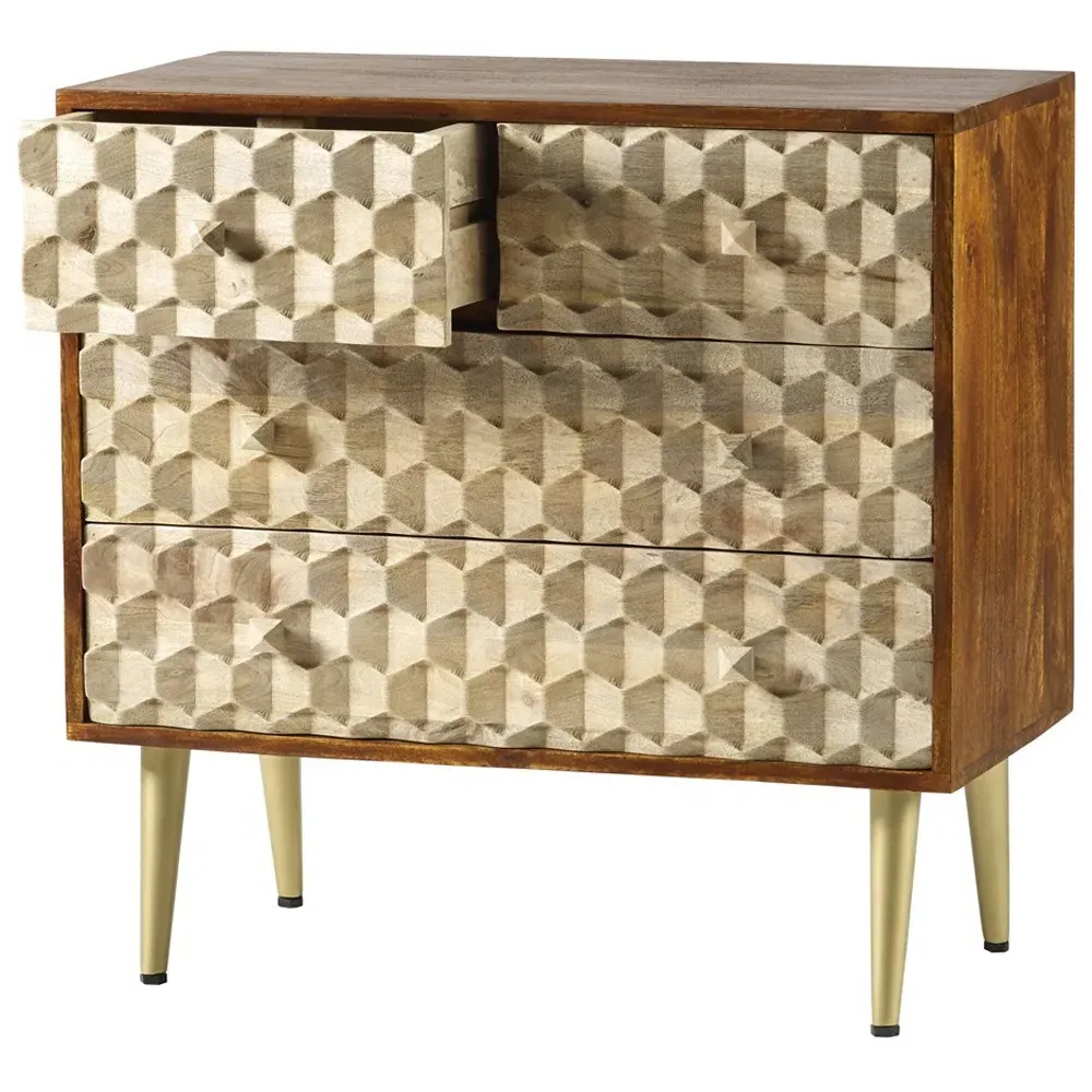 Cotati 4 Drawer Chest of Drawers - Brown