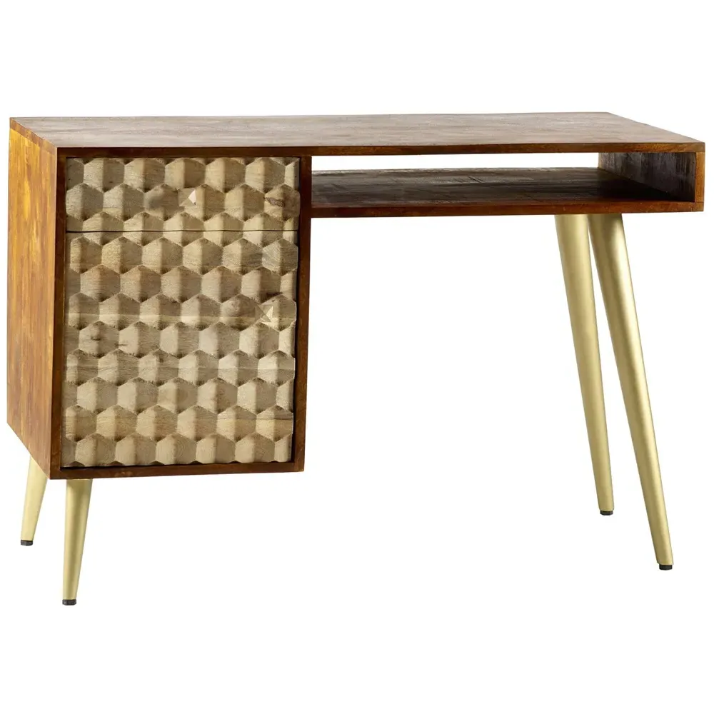 Cotati Single Door Desk with Drawer - Brown