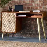 Cotati Single Door Desk with Drawer - Brown