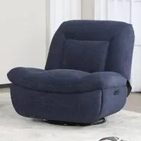 Ebba Recliner Chair with Swivel - Blue