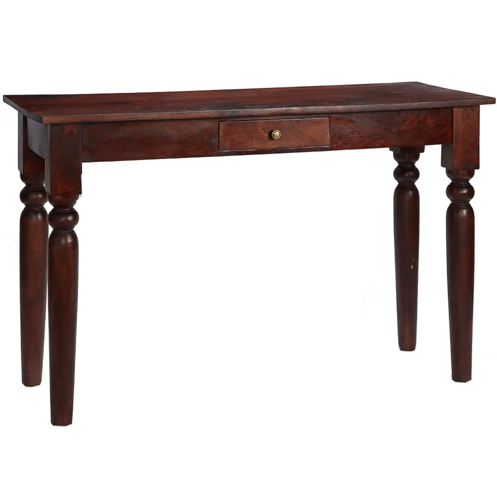 Esma Single Drawer Console Table - Brown, Mango Wood