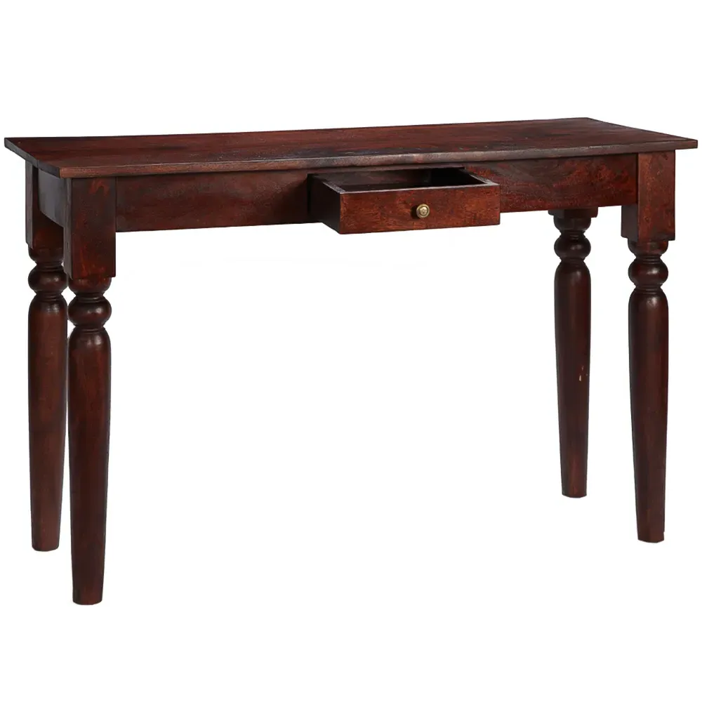 Esma Single Drawer Console Table - Brown, Mango Wood