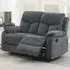 Farah 2-Seater Manual Recliner Sofa - Grey