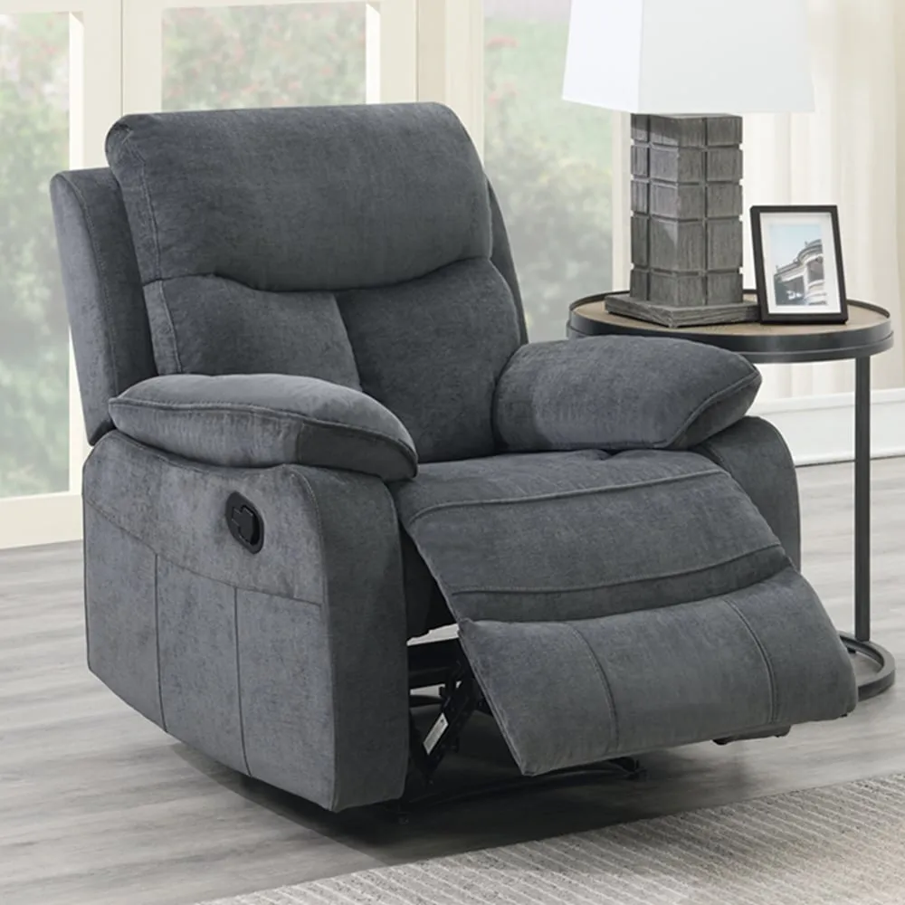Farah Manual Recliner Chair - Grey image