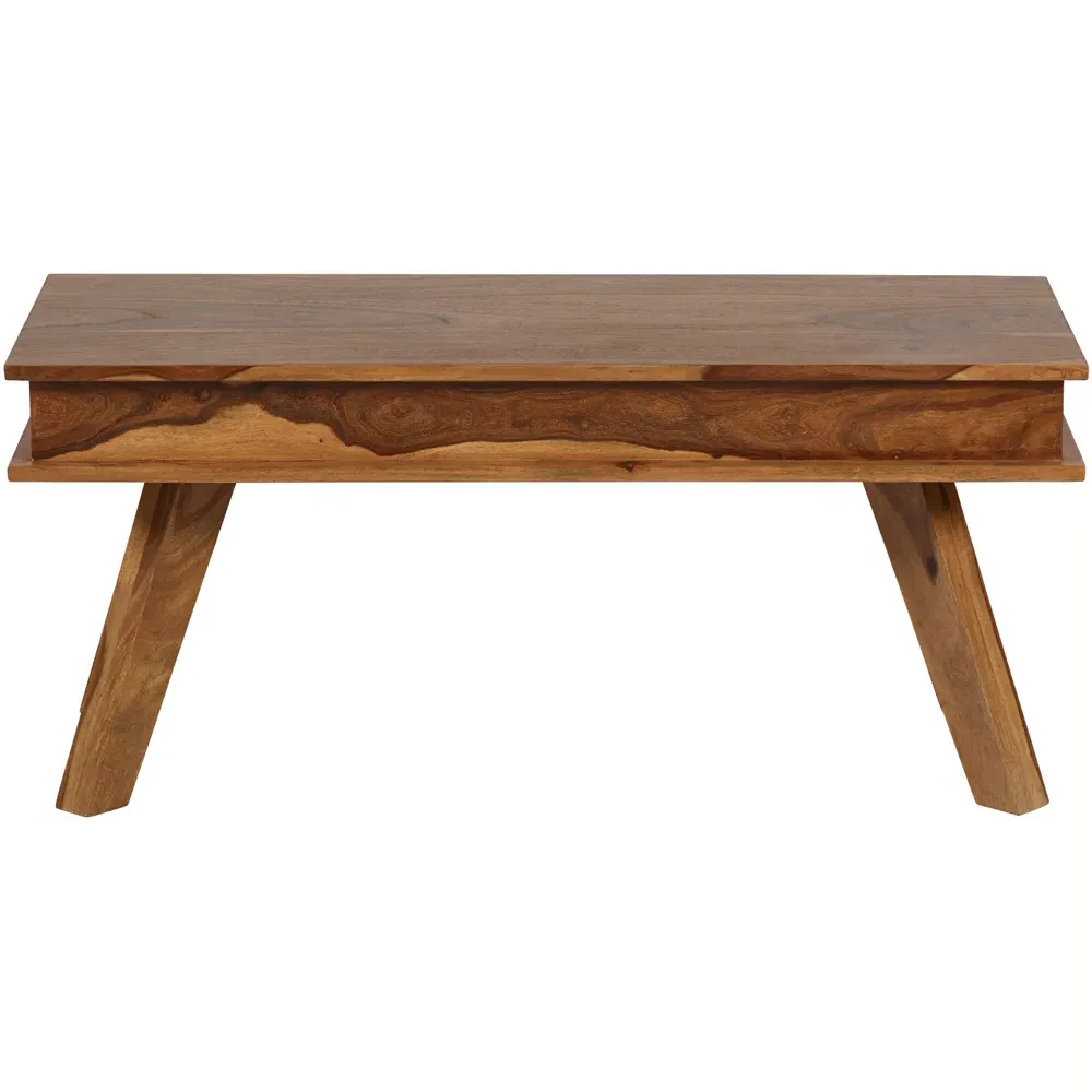 Hana 2-Seater Dining Bench - Brown, Sheesham