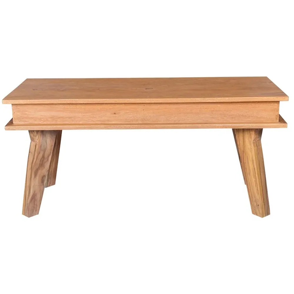 Hana 2-Seater Dining Bench - Brown, Sheesham