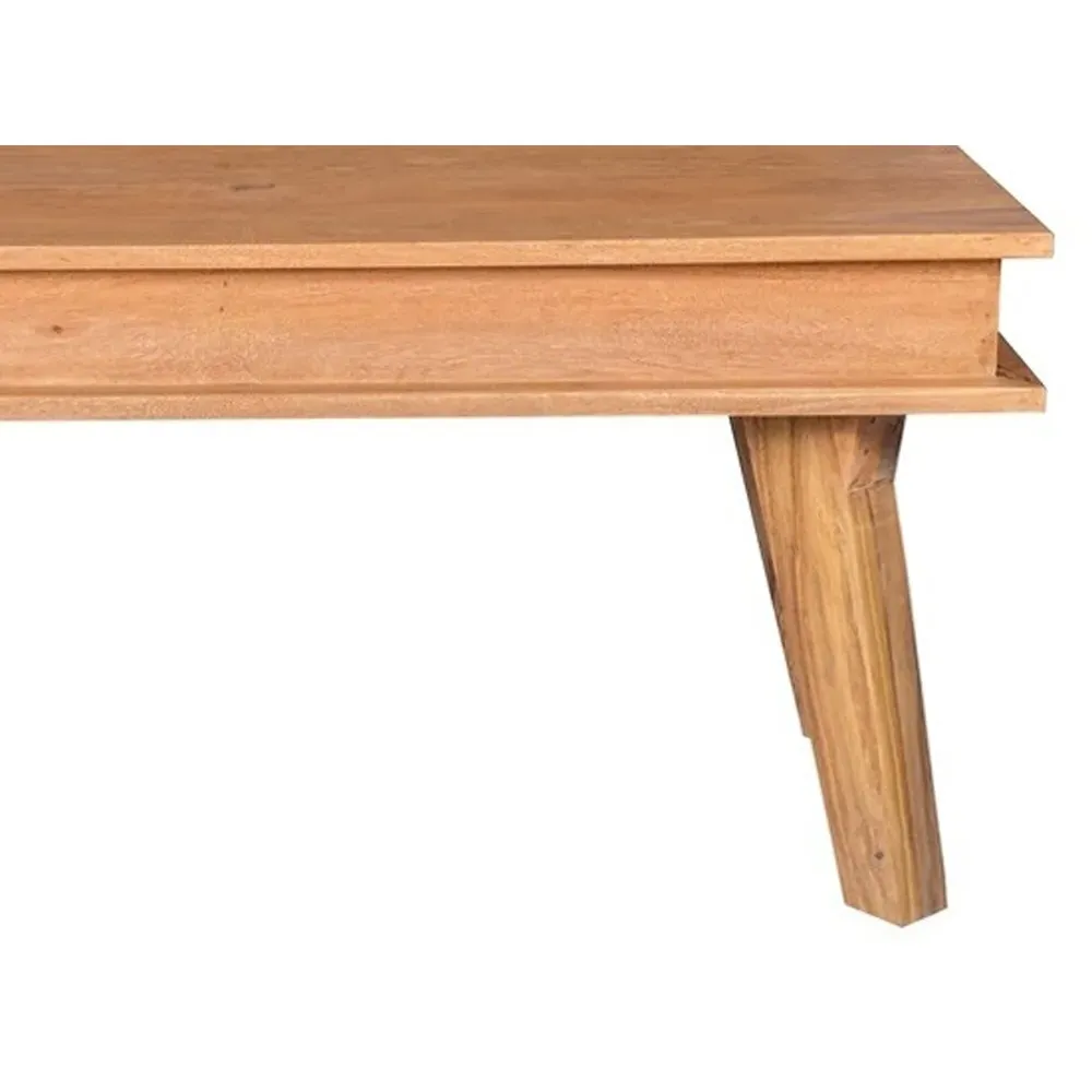 Hana 2-Seater Dining Bench - Brown, Sheesham