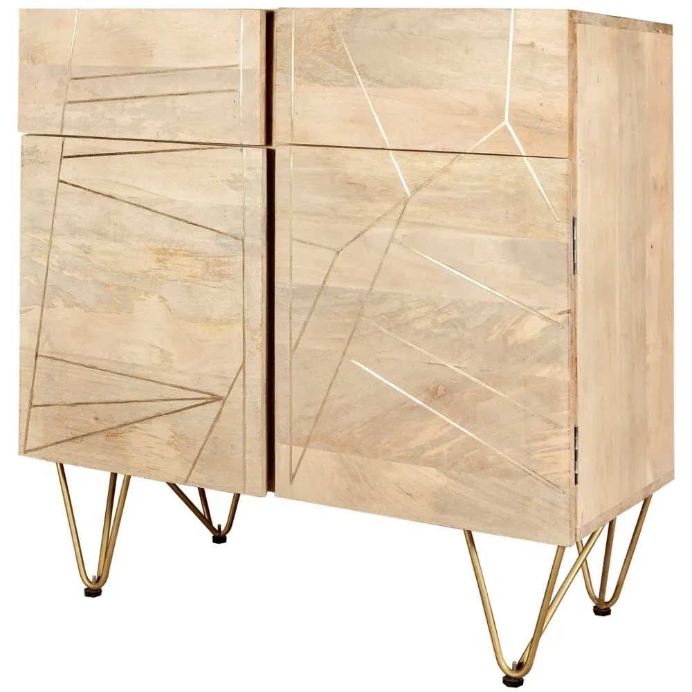 Huyen 2 Door 2 Drawer Medium Sideboard - Brown, Wood