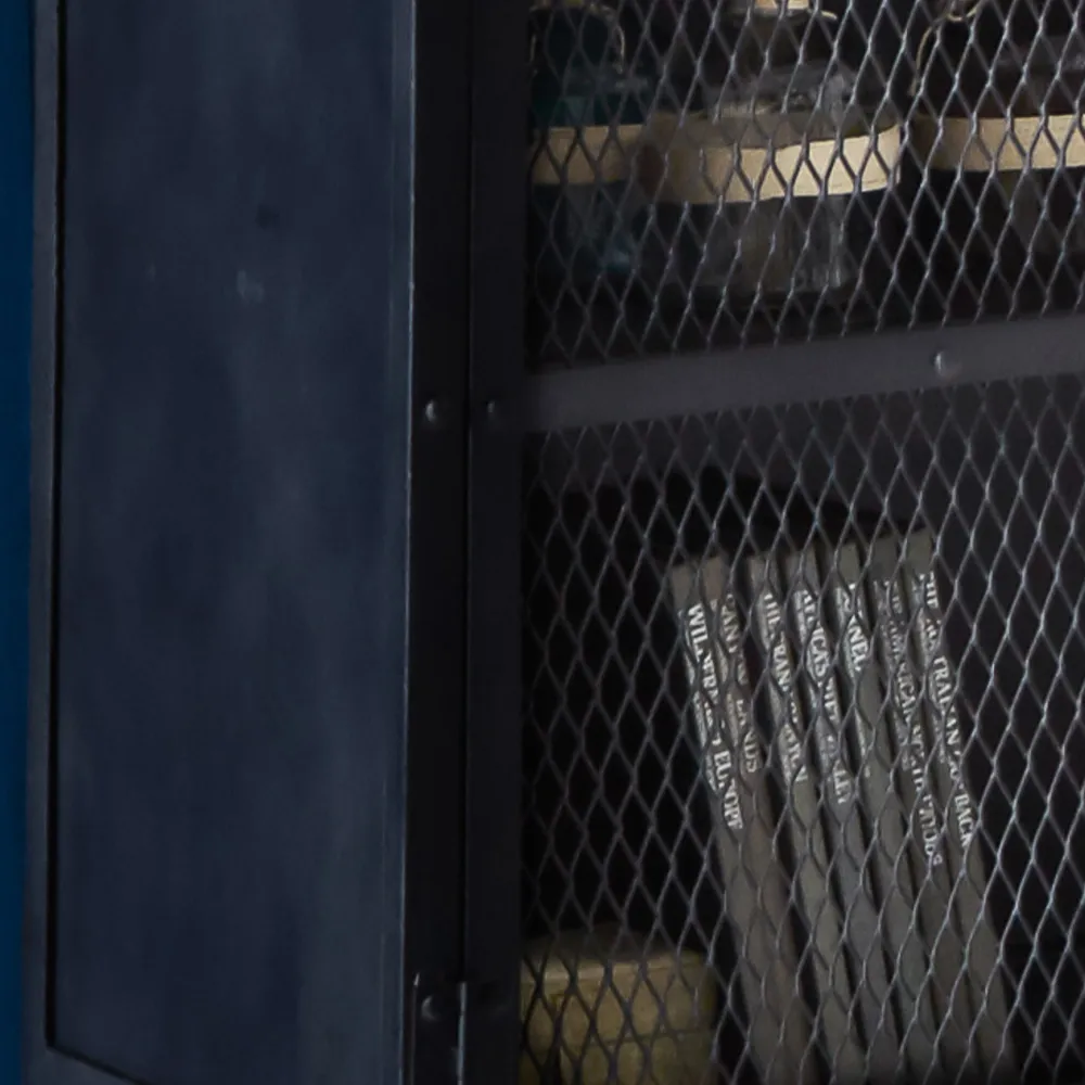 Kair 2 Door Small Sideboard - Brown, Iron