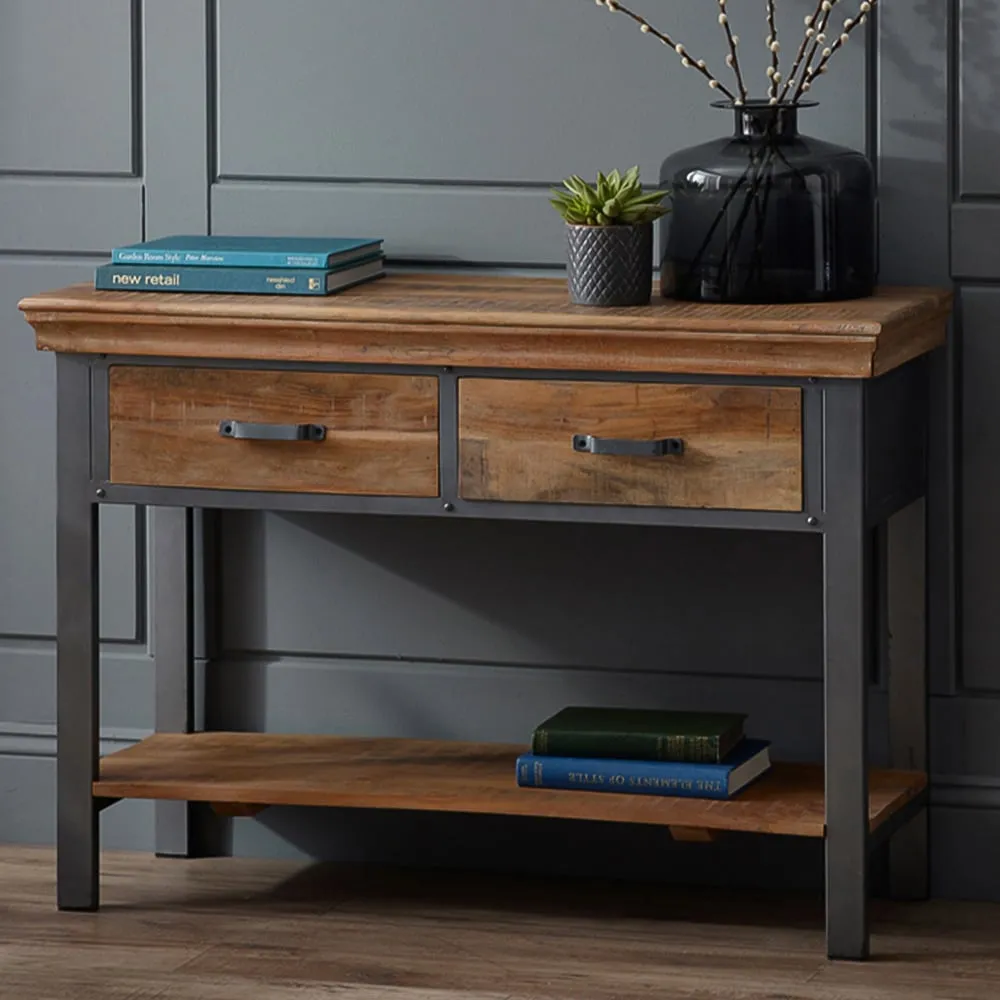 Malalia 2 Drawer Console Table - Brown image