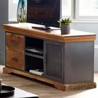 Malalia TV Unit with Storage - Brown, Wood
