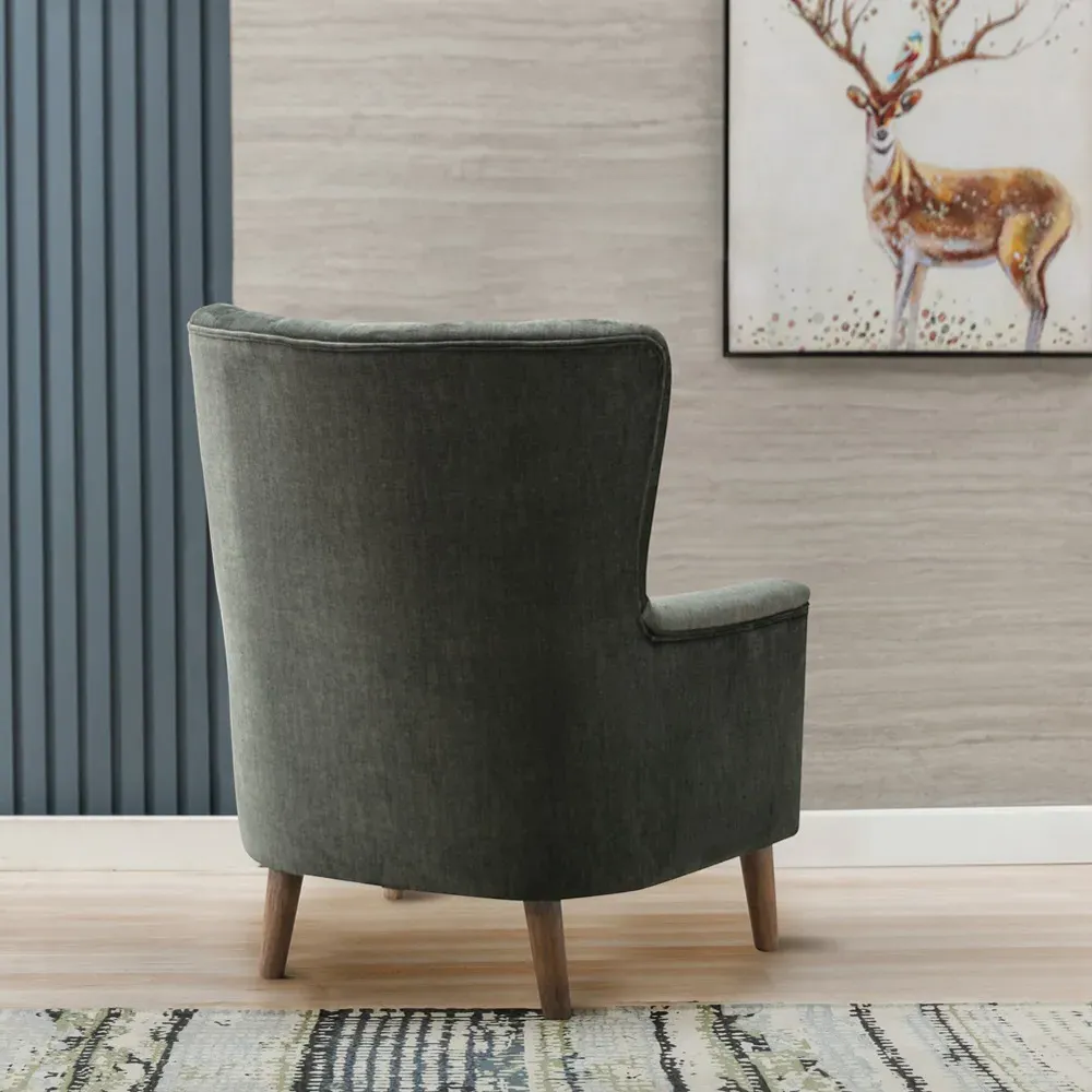 Meabh Chair with Cushion - Green