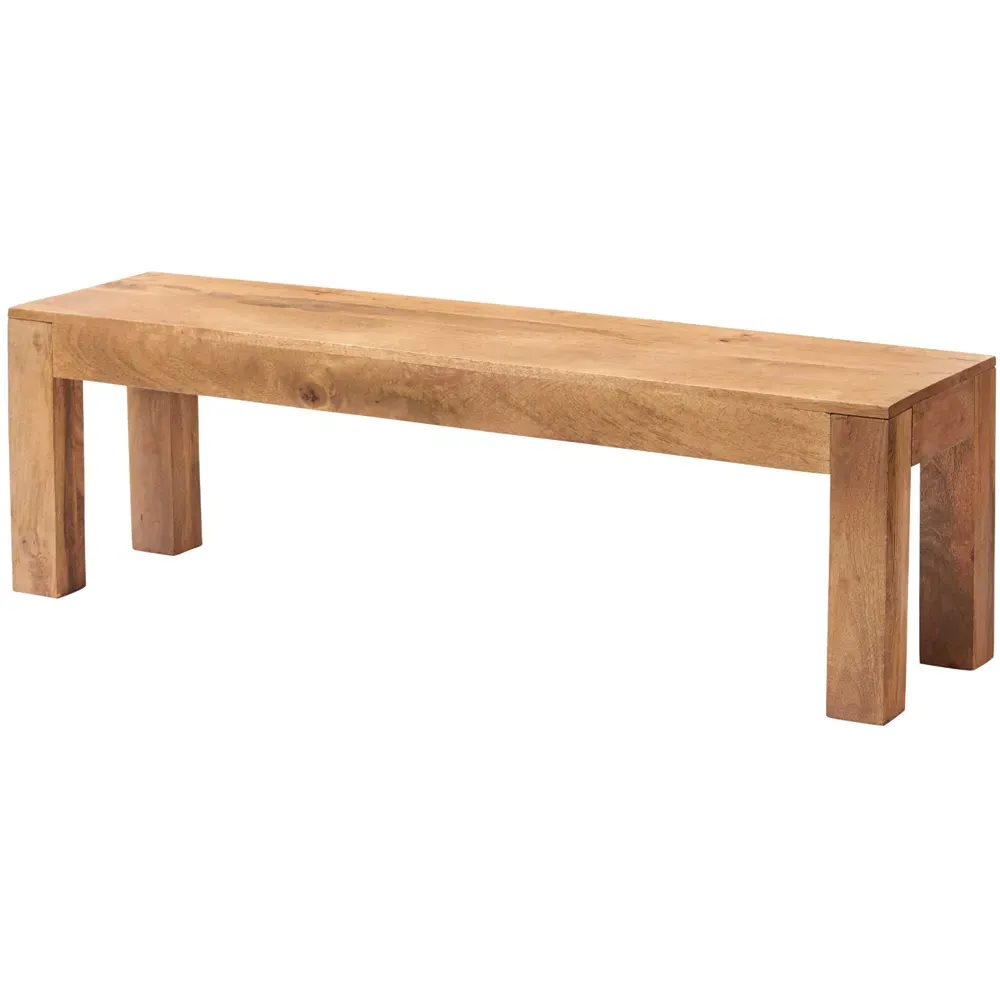 Napoli Toko 2 Seater Dining Bench - Brown, Mango