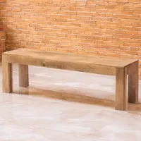 Napoli Toko 2 Seater Dining Bench - Brown, Mango