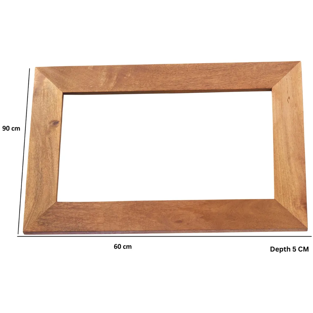 Napoli Toko Mirror 90 x 60cm - Brown, Mango