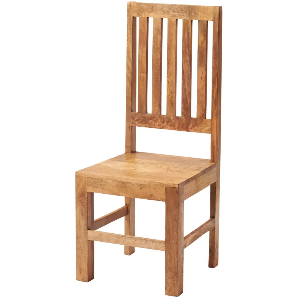 Napoli Toko Set of 2 Slat Back Dining Chair - Brown, Mango