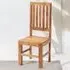 Napoli Toko Set of 2 Slat Back Dining Chair - Brown, Mango