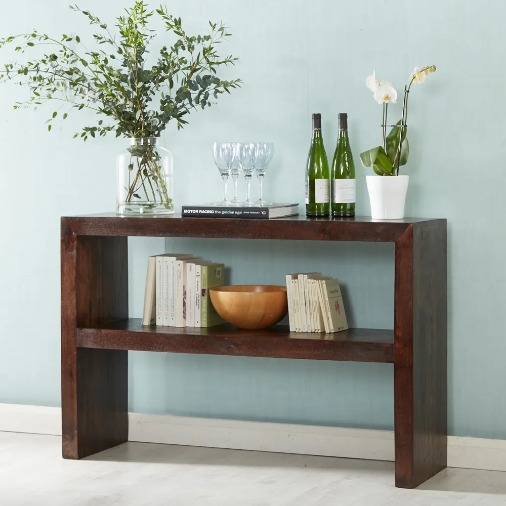 Nihash Toko Console Table - Dark Mango