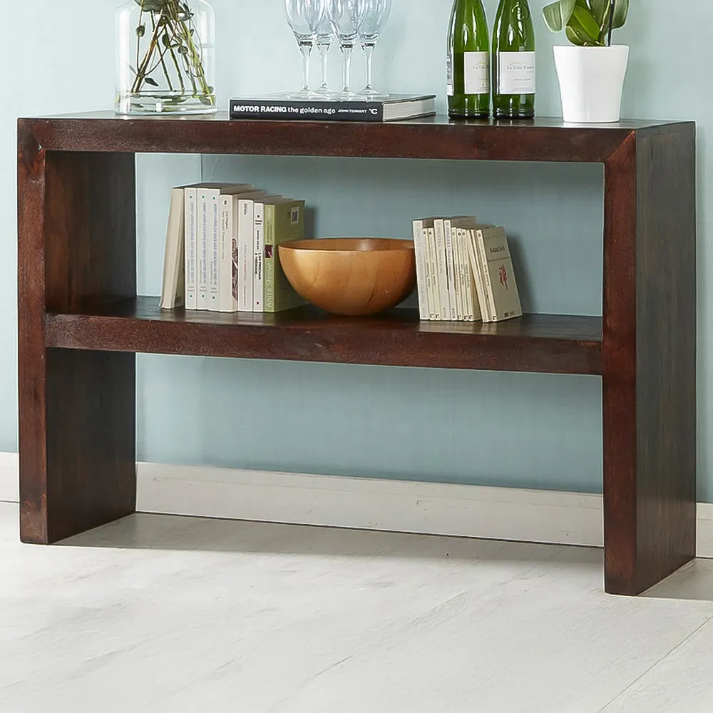 Nihash Toko Console Table - Dark Mango