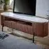 Opal 2 Door 3 Drawer TV Unit with Marble Top - Brown, Mango Wood