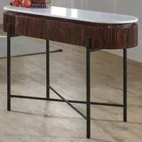 Opal 2 Drawer Console Table - Brown, Marble