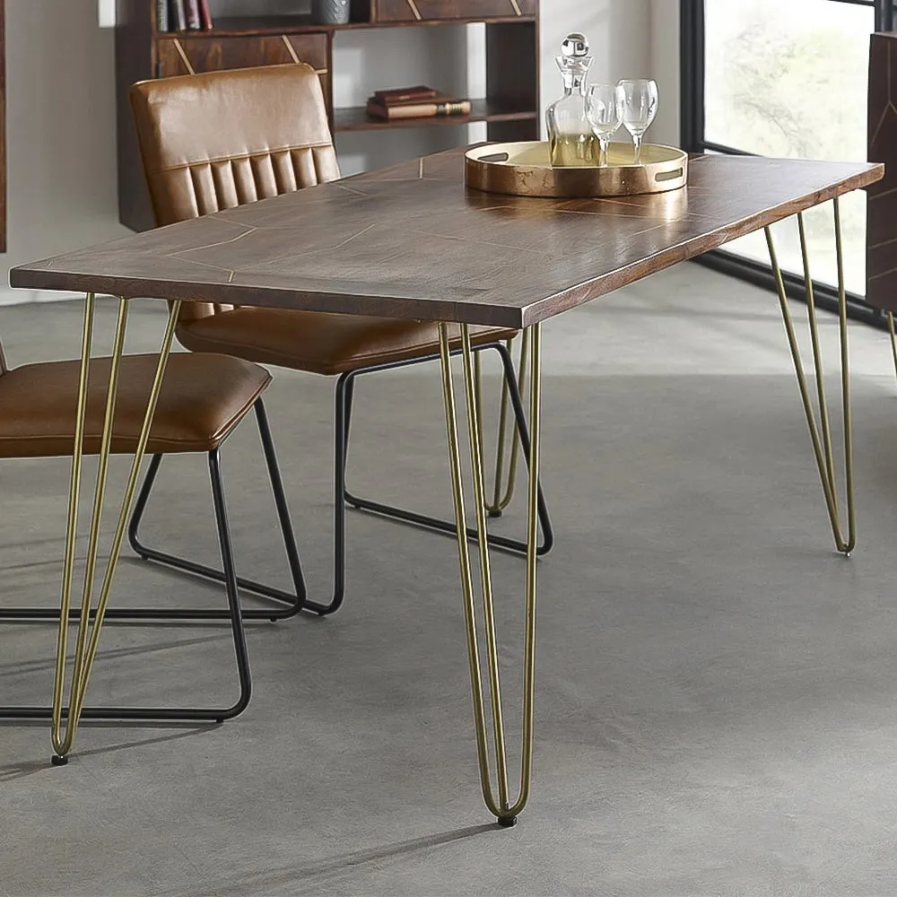 Ozella 4-Seater Dining Table - Brown image