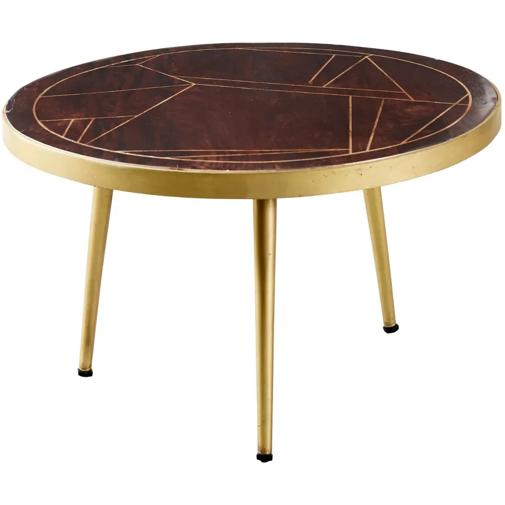 Ozella Round Coffee Table - Brown