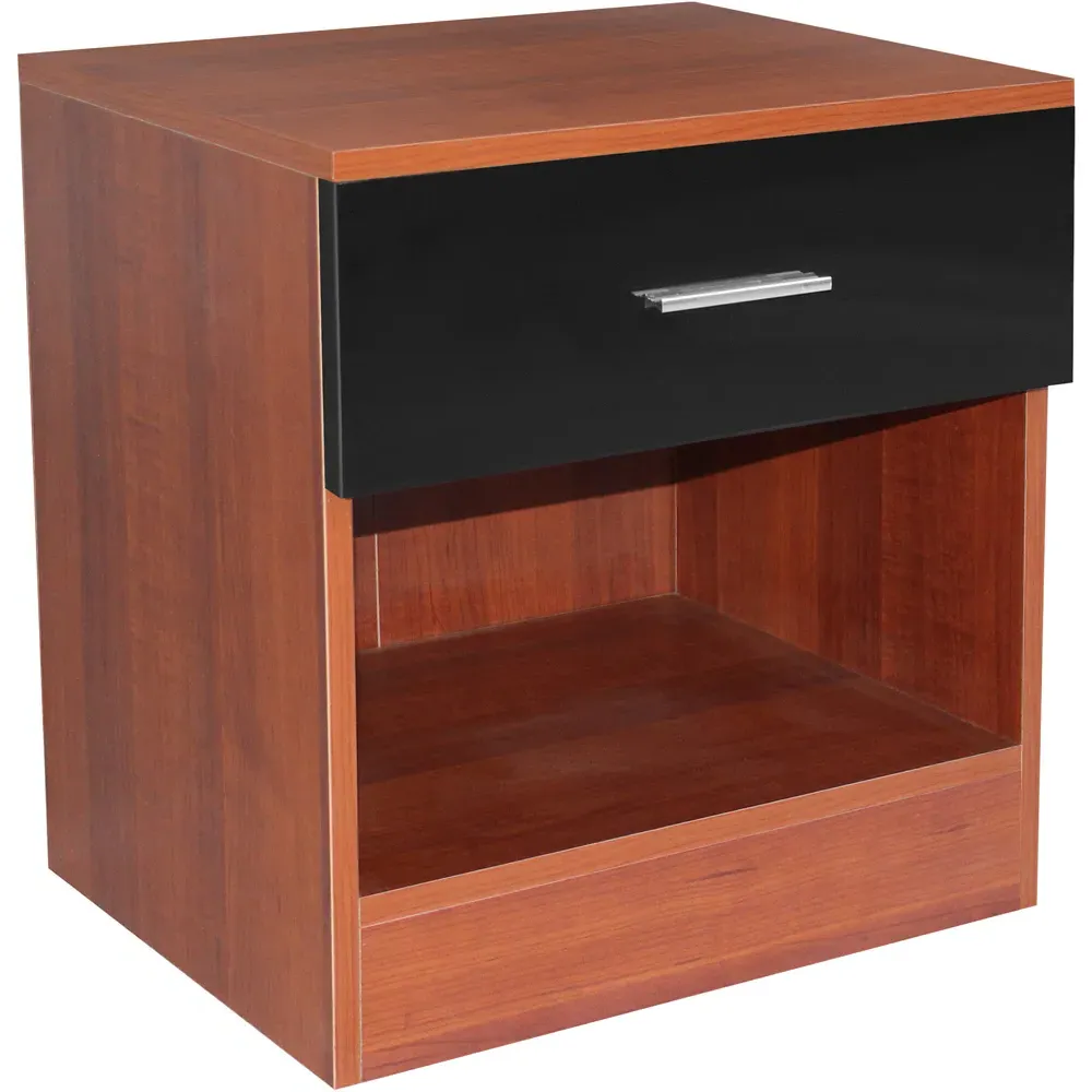 Single Drawer Bedside Table - Walnut