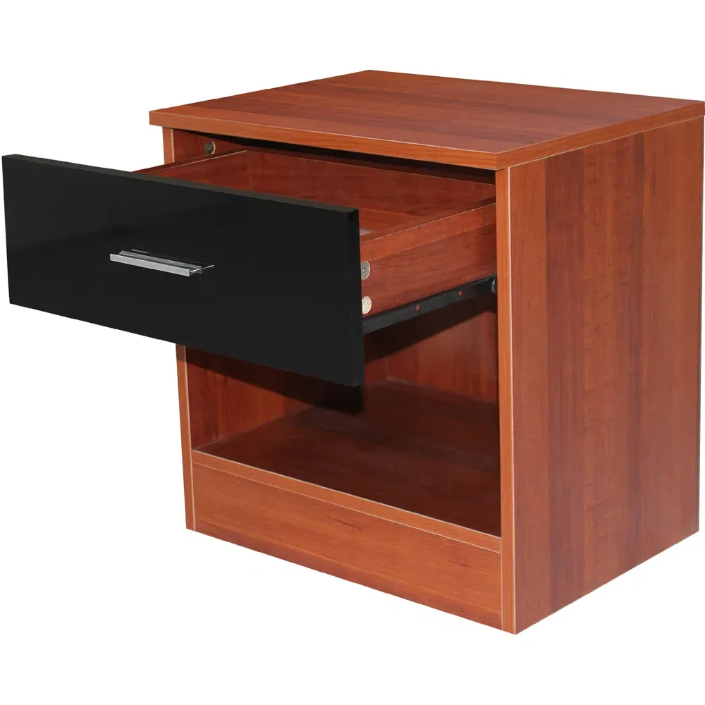 Single Drawer Bedside Table - Walnut