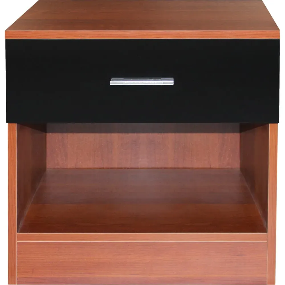 Single Drawer Bedside Table - Walnut