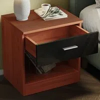 Single Drawer Bedside Table - Walnut