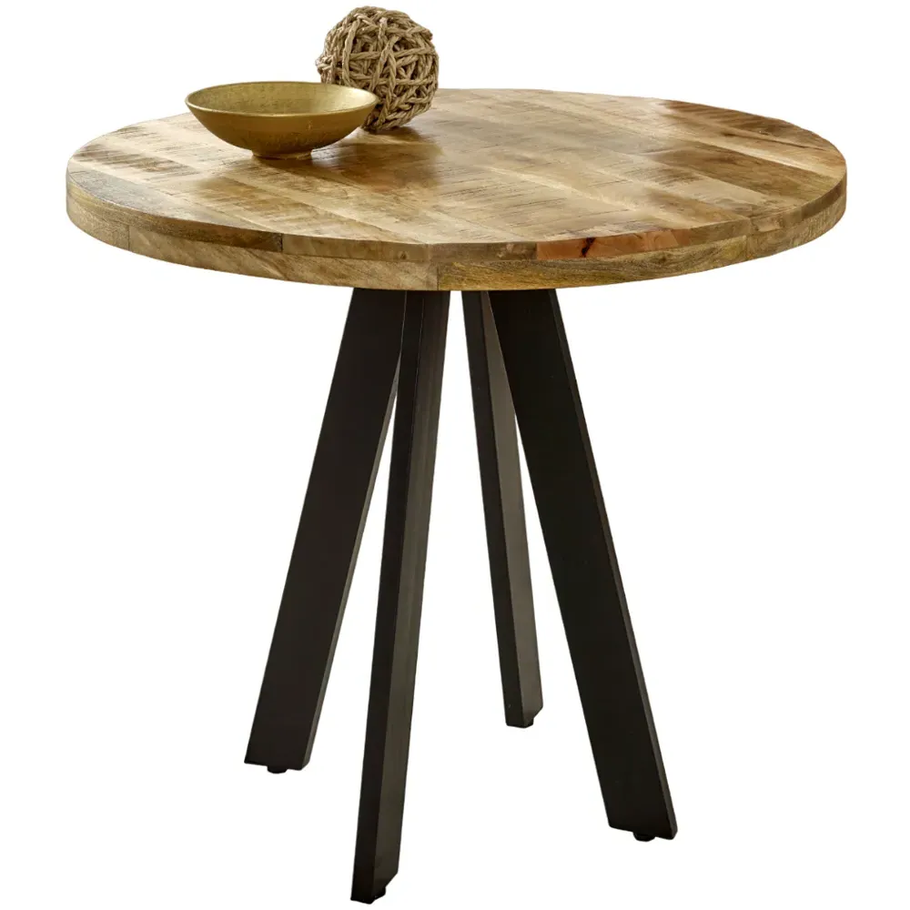 Surrey 4-Seater Round Dining Table - Brown, Wood